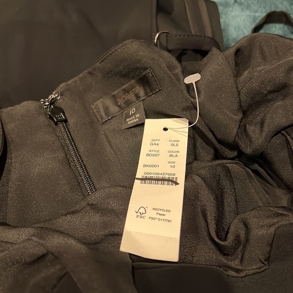 J. Crew Invite sheath dress in crepe BD507 Black 10 LBD - Picture 7 of 9